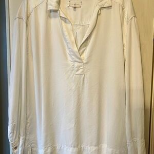 Lou & Grey Classic Cream Blouse